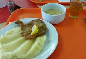 Typical Czech canteen food