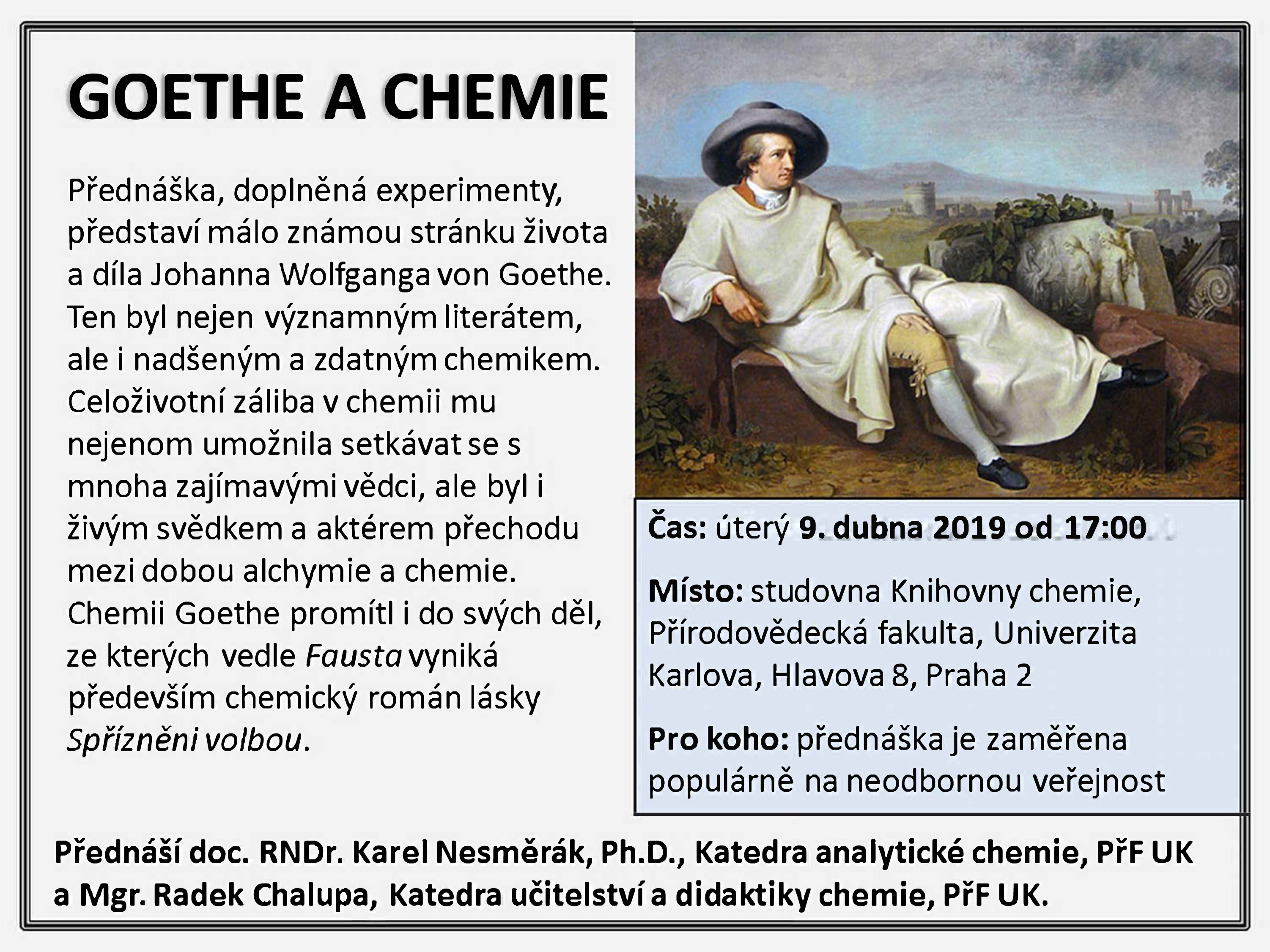Přednáška: Goethe a chemie