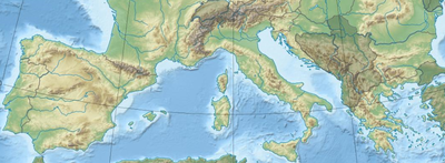 Mapa jižní Evropy