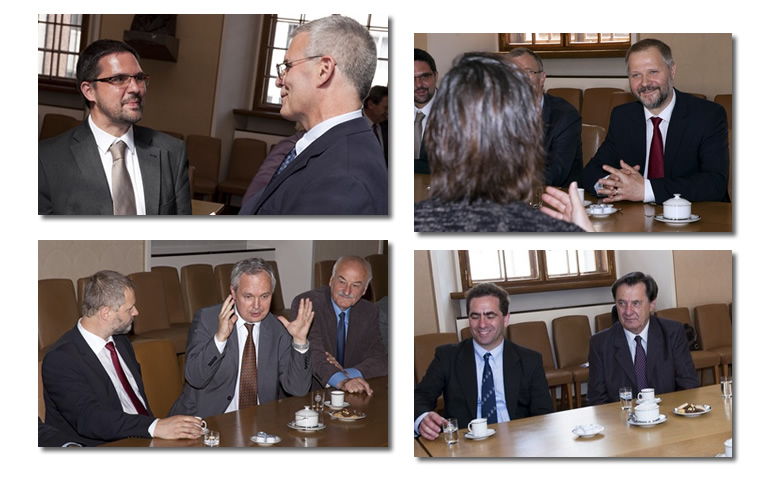 Vybrané fotografie ze setkání u rektora univerzity