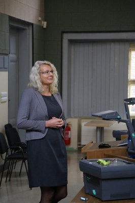 Dr. Kocourková při přednášce na DOD 2015