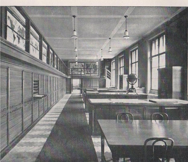 Původní stav Mapové sbírky v roce 1931
