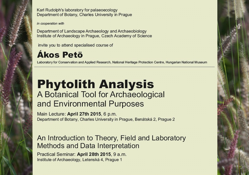Phytolith Analysis: A Botanical Tool for Archaeological and Environmental Purposes